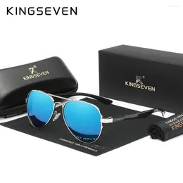 Sunglasses KINGSEVEN Fashion Pilot For Men Classical Uv400 Protection Polarization Glasses Women HD Luxury Driving Eyewear
