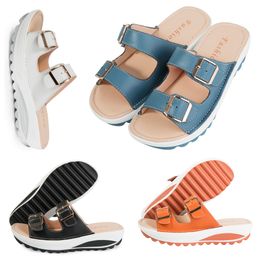 New double breasted casual women's sandals for home and outdoor wear Korean version casual shoes GAI cute Colourful pink blue orange yellow new style