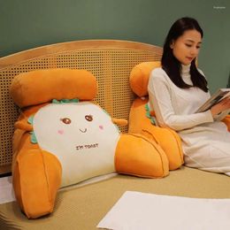 Pillow Bed Back Zipper Design Soft Cartoon Shape Lumbar Support Backrest Waist For Office