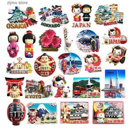 Fridge Magnets Asia Japan Flavour 3D Fridge Magnet Tourist Souvenirs Refrigerant Magnetic Decoration Articles Collection Handicraft Gift Y240322