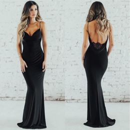 Party Dresses Floor-Length Custom Satin Mermaid Trumpet Prom Gown Backless Evening One-Shoulder Sleeveless