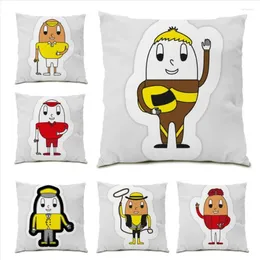 Pillow Fundas Para Cojines Covers Decoration Home Polyester Linen Bedoom Comfortable Kawaii Anime Cute Velvet Cartoon Bed E0188