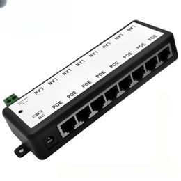 2024 POE Injector 4Ports 8Ports POE Splitter for CCTV Network POE Camera Power Over Ethernet IEEE802.3af 12V-48V Wireless AP