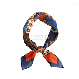 Scarves Square Silk Scarf Women Fashion Print Small Feel Satin Neck Scarfs Office Lady Head Hair Tie Girl Kerchief Bandana