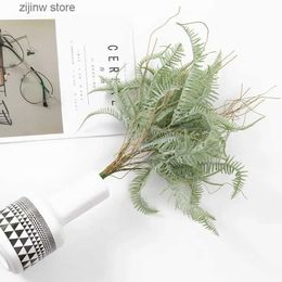 Faux Floral Greenery 50cm Artificial Flower Interior Decoration Floral Fern Plant Wall Door Head Artificial Green Plant Wave Grass Wave Leaf Y240322