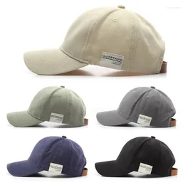 Ball Caps Breathable Comfortable Baseball Cap Simple Patch Letter Duckbill Women Outdoor Sports Sun Fashion Student Couple Hats