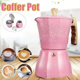 Moka Pot Italian Coffee Machine Espresso Aluminum Geyser Maker Kettle Latte Stove Classic Coffeeware Barista Accessories 240318