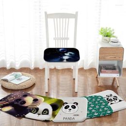 Pillow Cute Panda Printed Mat Art Stool Pad Patio Home Kitchen Office Chair Seat Pads Sofa 40x40cm