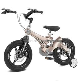 Bikes Ride-Ons 12/14/16 Inch Childrens Mountain Bike 3-6 Years Old Boy And Girl Foldable Shock Absorber Bicycle Student Child Gift Dhqra