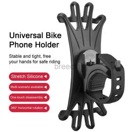 Cell Phone Mounts Holders Bike Phone Holder Anti-Shake High Stability Universal 360-Degree Rotating Bicycle Handlebar Cell Phone Mount Phone Bracket 240322