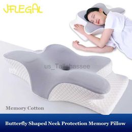 Massaging Neck Pillowws JFLEGAL Slow Rebound Memory Pillow for Various Sleeping Positions Orthopaedic Pillow for Neck Pain Soft Cervical Neck Stretcher 240322