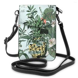 Shoulder Bags Luxury Bag For Women Sale Tropical Plants Handbags Fashion Leather Messenger Daily Designer Female Crossbody