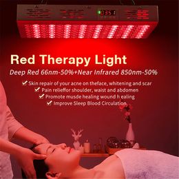 Full Body Near Infrared Led Red Light Therapy Lamp 660nm 850nm Panel Face Body Device Anti-aging Pain Relief Lamp For SPA Commercial Use