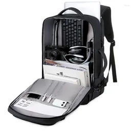 Backpack 40L Extensible USB Charging Port English Gentleman 16-inch Laptop Bag Waterproof Multi-functional Business Travel