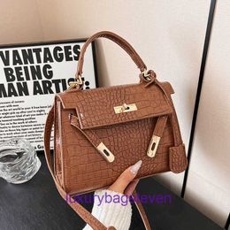 Hremms Kelyys High end Designer 100% Genuine Leather Shoulder Bags High class light luxury bag mini second generation one shoulder messenger Womens Original 1:1 logo