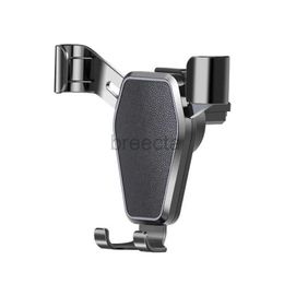 Cell Phone Mounts Holders Gravity Car Mount For Mobile Phone Holder Car Air Vent Clip Stand Cell phone GPS Support For iPhone 14 13 Samsung Huawei 240322