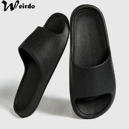 Korean Men Eva Slides Home Sandals Woman Thick Platform Soft Sole Cloud Slippers Summer Beach Flip Flops AntiSlip Shoes 240321