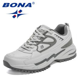 Boots Bona 2022 New Designers Comfortable Casual Walking Shoes Men High Quality Fashion Running Shoes Man Sport Jogging Sneakers Soft