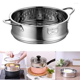 Double Boilers Thickening Food Steam Rack Stainless Steel Steamer With Ear For Soup Pot Milk Kitchen Tools