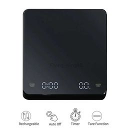 Household Scales Digital Coffee Scale with Timer LED Screen Espresso USB 3kg Max.Weighing 0.1g High Precision Measures in Oz/ml/g Kitchen Scale 240322