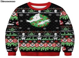 New Funny Ugly Christmas Sweater Men Women 3D Novelty Holiday Xmas Pullover Sweatshirt Plus Size Sweaters Jumpers Tops S3XL 201015630108