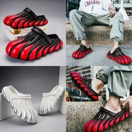 Sandals Painted Claw Golden Dragon EVA Hole Shoes Thick Sole Sandals Summer Beach Men's Shoes Toe Wrap Breathable Slippers GAI size 40-45