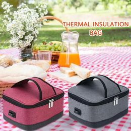 USB Heating Warm Bag Constant Temperature Lunch Handheld Electric Warmer box storage organizers 240312