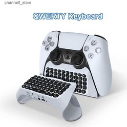 Game Controllers Joysticks Bluetooth Wireless Keyboard for Handle External QWERTY Keyboard for Chat Voice Gaming Accessories Type-C Interface 500mAhY240322