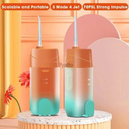 Other Appliances Oral irrigator USB rechargeable telescopic sink dental nozzle irrigator dental cleaner 3-mode 4 nozzle 200ML home travel portable H240322