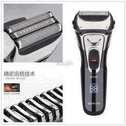 Electric Shavers Washable electric shaver 3D floating foil blade shaver face shaver cutting machine 240322