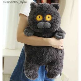 Plush Dolls Newly arrived 40cm Japanese Kawaii soft plush cat toy stuffed animal doll childrens gift cute chubby cat pillow home decoration Q240322