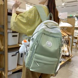 Backpack Fashion Girl Big Travel Multi Pocket Bagpack Women Laptop Mochila For Teenager Bookbag College School Bag Men Rucksack