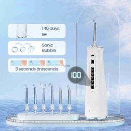 Other Appliances Mornwell oral irrigator teeth whitening household appliances sonic water grinder 270mL water tank teeth cleaning agent teeth water jet55 H240322