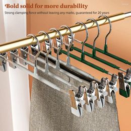 Hangers 10pcs Metal Trouser Hanger Heavy Duty Non Slip Pants Skirt Stainless Steels Saving Space For Socks/Skirts/Coats