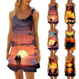 Casual Dresses Sun For Women Women'S Beach Dress Bikini Beachwear Coverups Vacation Short Summer Halter