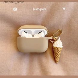 Earphone Accessories Cute Ice Cream Box Cartoon Silicone Earphone Case for AirPods Pro 2 Fundas sFor AirPods 1 2 3 Lids AirPods 2Y240322