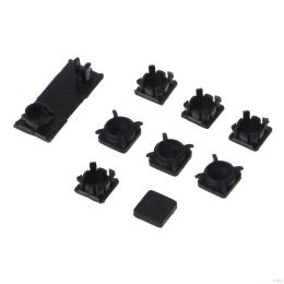 9 in 1 Rubber Feet Plastic Button Screw Cap Cover Set Replacement for Sony Playstation PS3 Slim 2000 3000 Controller