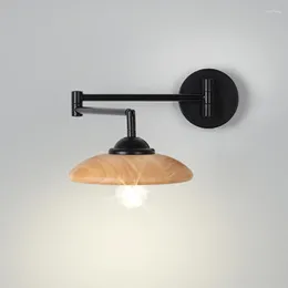 Wall Lamp Nordic Bedroom Bedside Light Luxury Minimalist And Rotatable Adjustable Living Room Background