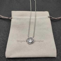 Ciondolo Collana di lusso per girocollo rotondo Catene di design Zircone bianco Pietra Catena solida Rubino Zaffiro Collane da donna Gemma colorata alla moda Gioielleria raffinata 9