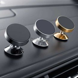 Cell Phone Mounts Holders Magnetic Car Phone Holder Magnet Mount Mobile Cell Phone Stand Telefon GPS Support Strong Adsorption Stable Metal Material 240322