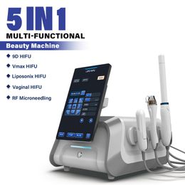 Perfectlaser Multifunction Hifu 5 In 1 Hifu 9d Vmax Anti Wrinkle Liposonix Machine Smas Lifting Treatment Face Care Body Slimming Device