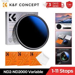 Filters K F Concept ND2-ND2000 Filter (1st to 11th gear) 3-piece Cleaning Cloth Variable Neutral Density for Camera Lens Nano-K Series FilterL2403