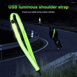 Racing Jackets USB Rechargeable LED Reflective Belt Cycling Running Gear Sash Band For Night