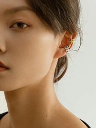 Backs Earrings Simple Vintage Openwork Ear Bone Clips High-end Sense Clip-on Earring Piercing