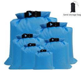 Bags 6PCS/set Taffeta Waterproof Bag Outdoor Swimming Diving Compression Storage Dry Bag For Kayaking Boating Camping Clothing Holder