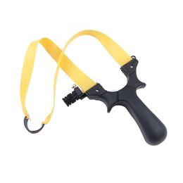 Flat Rubber Point Resin Portable Sling Professional Band Shot With Light Aming Catapult Powerful Tip Slingshot ABS Hunting Shooting Out Sbdn