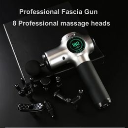 Electric Professional Massager Gun Deep muscle Massage for Pain Relief Body Relaxion Fascial Fitness Equipment 240313