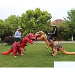 Other Event Party Supplies T-Rex Monster Inflatable Costume Blow Up Cosplay Dinosaur Clothing Carnival Halloween Christma Dress For Ki Otwes