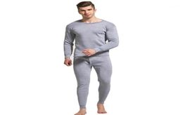 YJSFG HOUSE Brand Men Long Johns Winter Thermal Underwear Set Long Johns Top Bottom Warm Sleepwear Snow Set 4XL Pants Tees Suit12966482