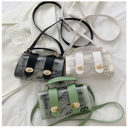 Luxury wallet Single Summer designerTransparent Jelly Small Bags for Women 2024 Beach bag Fashion Simple Casual Handheld Graffiti Shoulder Crossbody